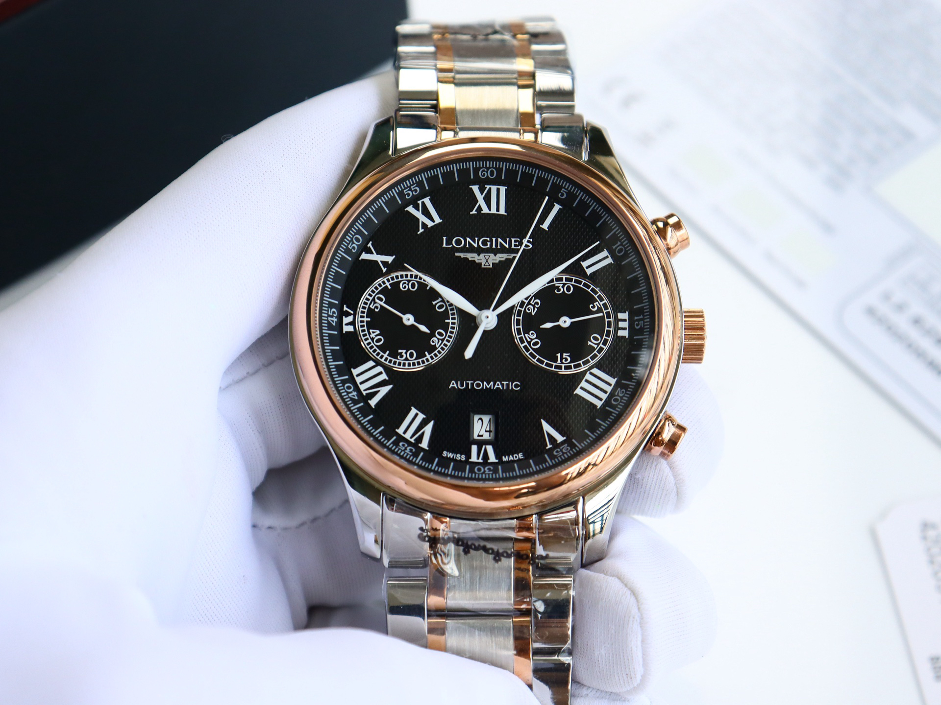 0-212.jpg Luxueuse réplique 1:1 de l’horloge Longines Heritage | 1150498415