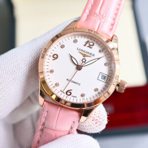 Montre automatique pour femme Longines Elegance 33 mm - Mouvement suisse 8215 1134094752