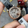 Montre automatique Longines 30 mm – Cadran rouge rose et bracelet en acier 1011943243