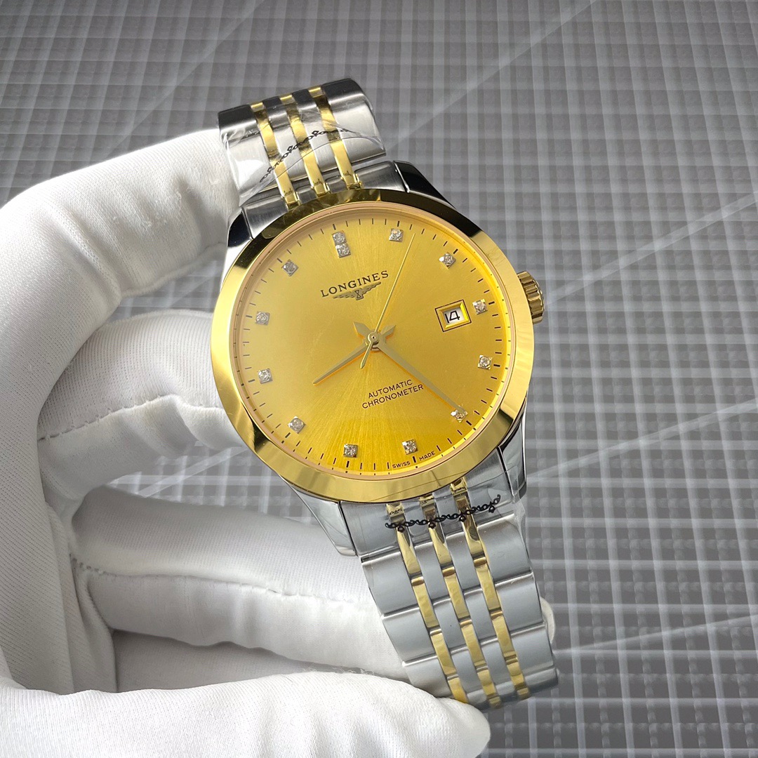 Montre automatique certifiée COSC Longines Record 39 mm 834373707