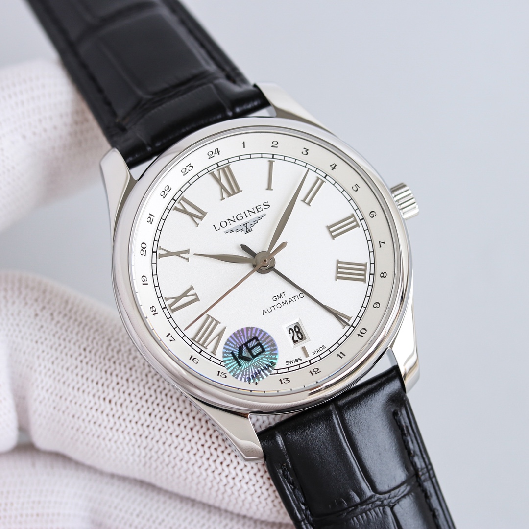 Réplique de montre de luxe Longines Master Collection GMT avec mouvement suisse Super Clone 1:1 1137974222