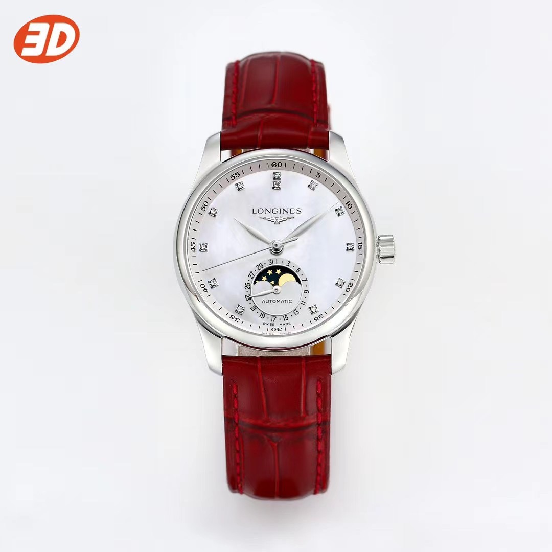 Longines Master Collection 34 mm Phase de Lune Automatique – Artisanat Suisse 1048136500