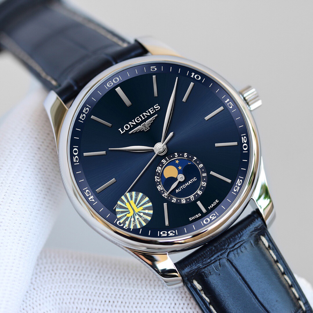 Montre automatique Longines Master Collection 40 mm avec phase de lune - Qualité suisse 716072629