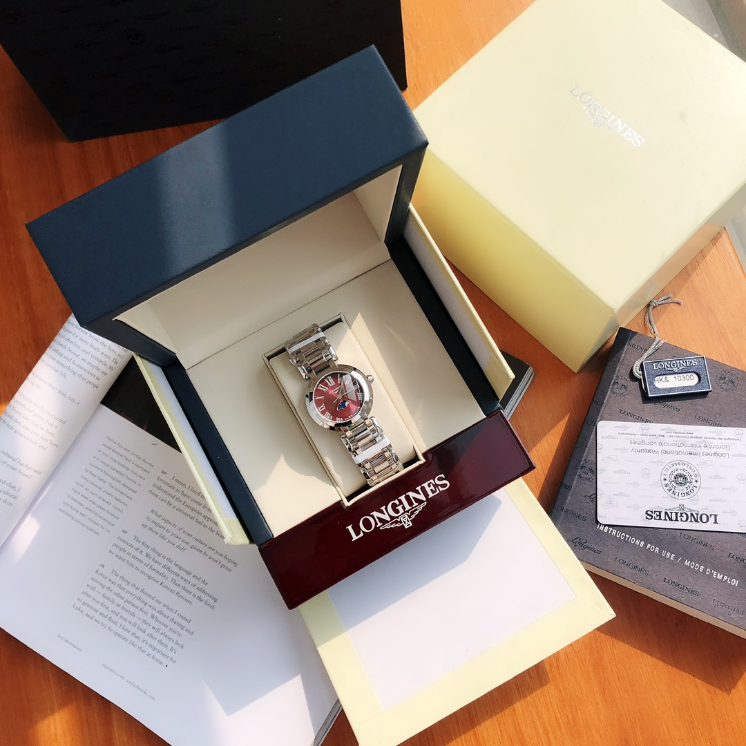 Montre à quartz Longines Lunar Collection 30,5 mm - Réplique fiable 1190464803