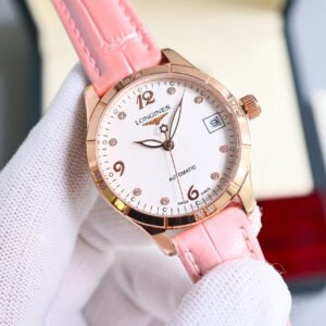 Montre automatique pour femme Longines Elegance 33 mm - Mouvement suisse 8215 1134094752