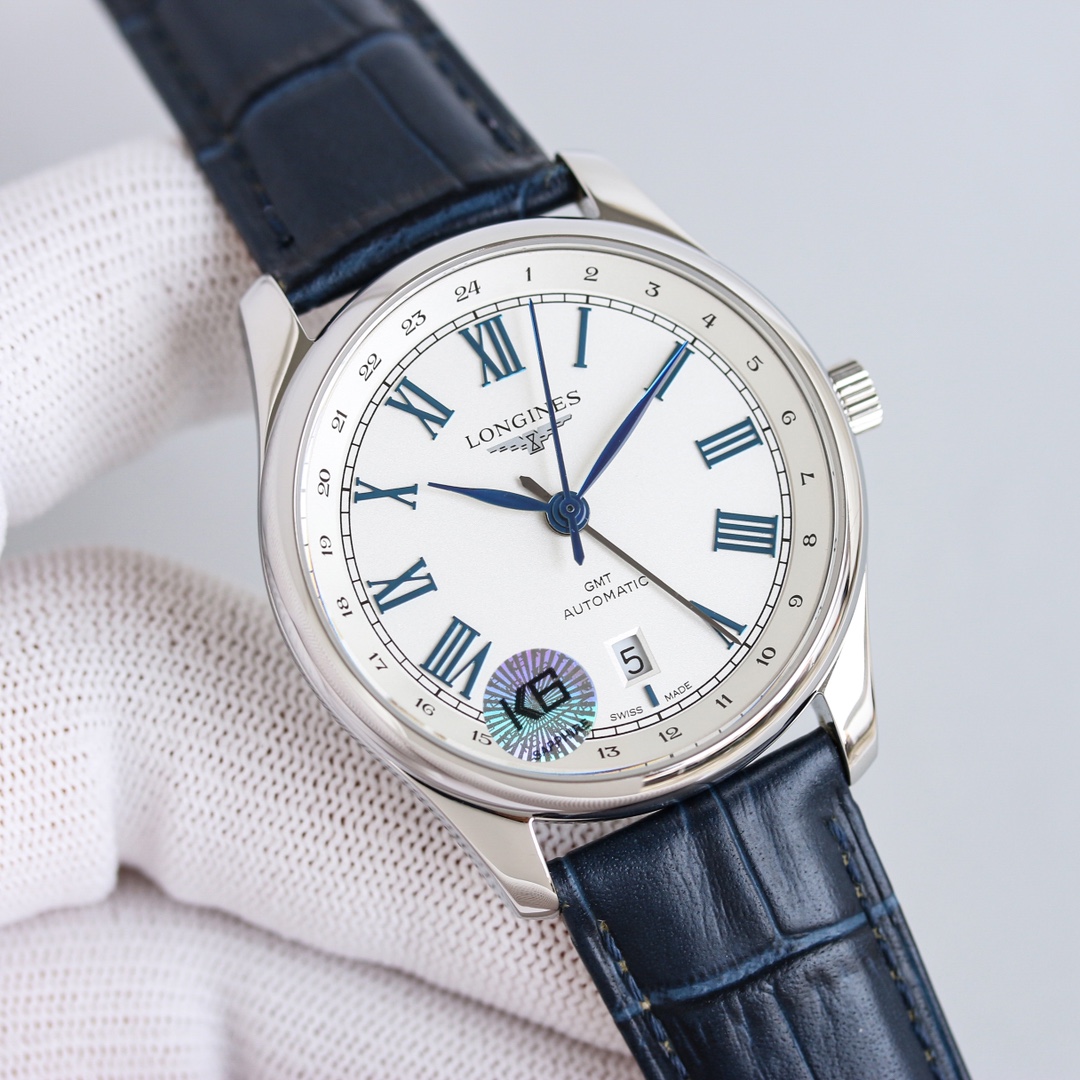 Réplique de montre de luxe Longines Master Collection GMT avec mouvement suisse Super Clone 1:1 1137974222