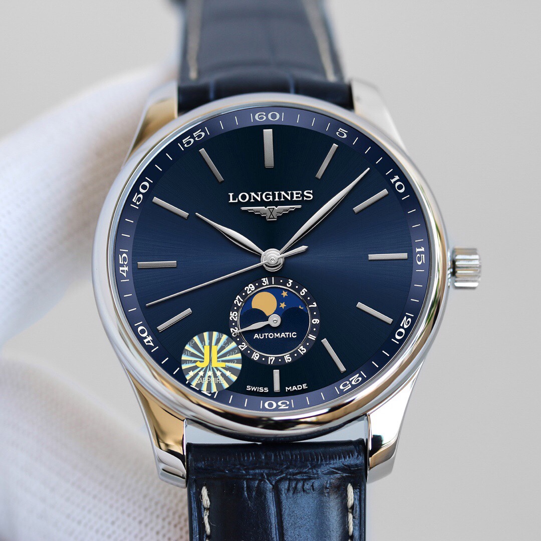 Montre automatique Longines Master Collection 40 mm avec phase de lune – Qualité suisse 716072629