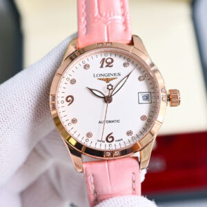 Montre automatique pour femme Longines Elegance 33 mm - Mouvement suisse 8215 1134094752