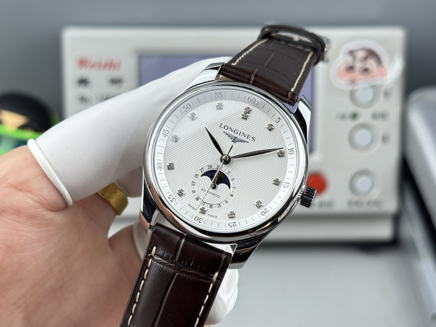 2-588.jpg Longines Master Collection 40 mm Automatique Phase de Lune Premium Suisse 1135389085