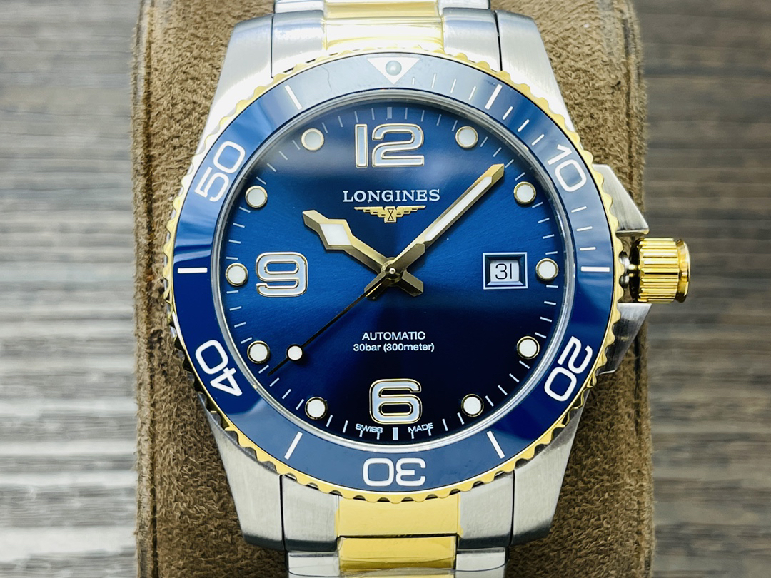 3-415.jpg Montre de plongée automatique Longines HydroConquest 41 mm - Mouvement suisse haut de gamme 1156728341
