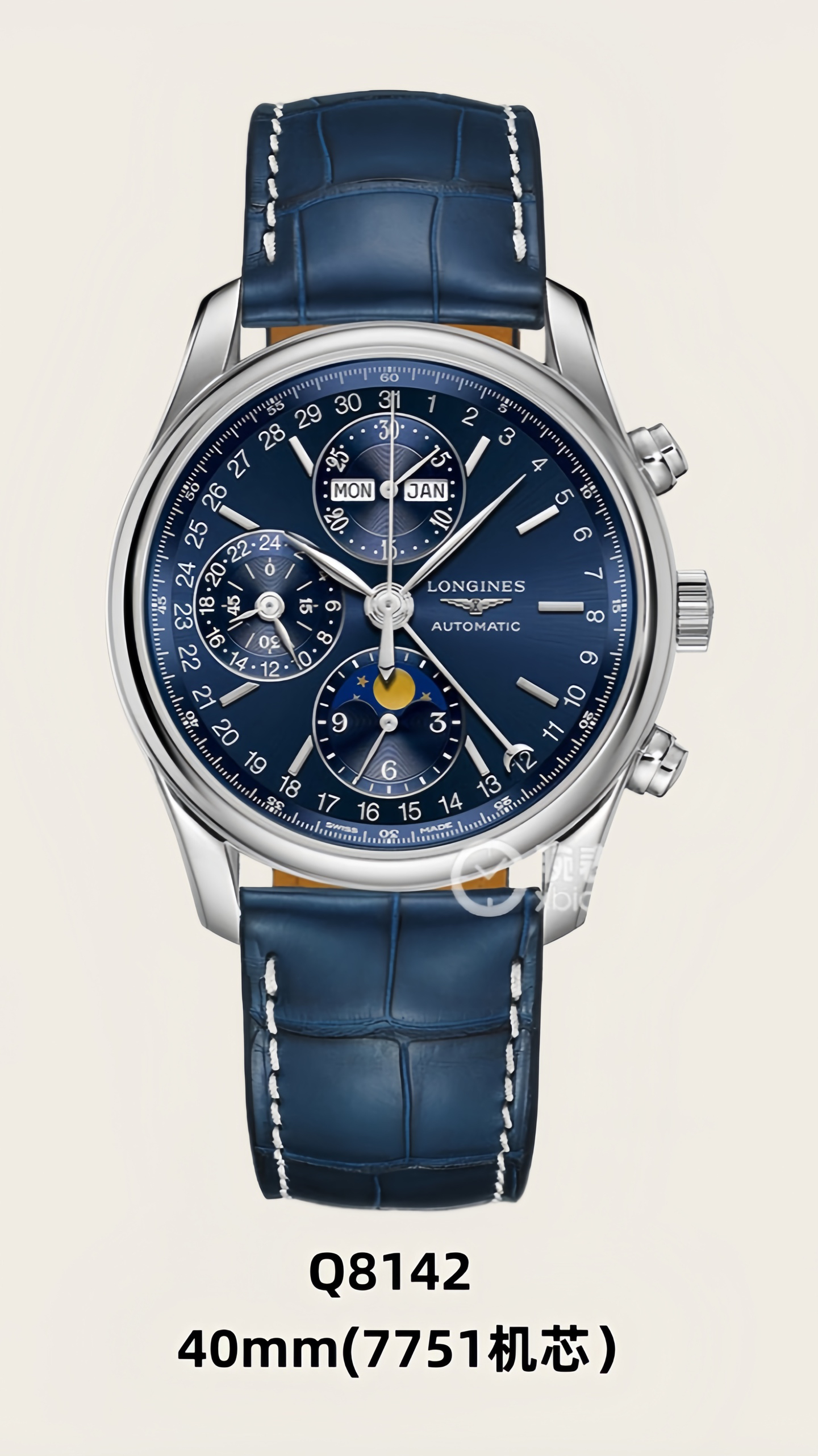 3-622.jpg AF Longines Master Collection 40 mm Chronographe Phase de Lune – Répliques de montres AAA+ 1137347630