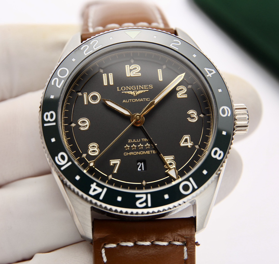 3-681.jpg Montre automatique Longines 42 mm avec lunette en céramique - Mécanisme suisse 995446144