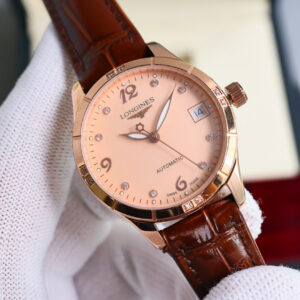 Montre automatique pour femme Longines Elegance 33 mm - Mouvement suisse 8215 1134094752