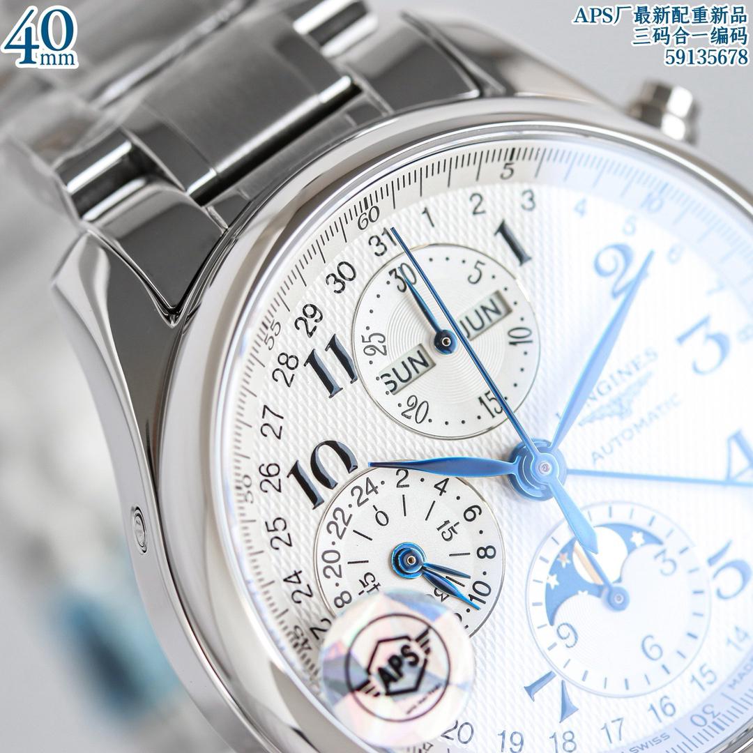 4-754.jpg Longines Master Collection Réplique de l’horloge à 8 aiguilles avec phases de lune – Super Clone 1:1 1151836416