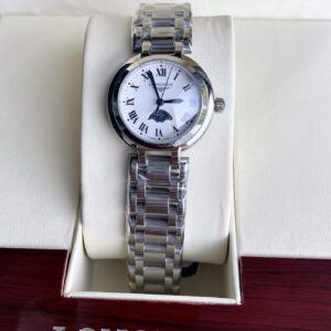 Montre habillée à quartz Longines Moon Phase 30,5 mm - Boîtier argenté élégant 1159753720