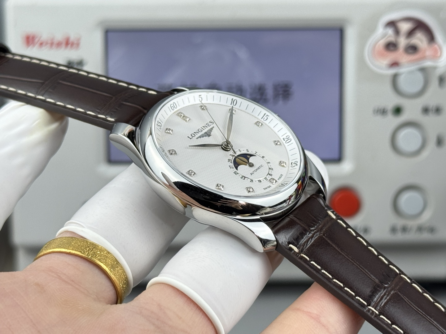 5-577.jpg Longines Master Collection 40 mm Automatique Phase de Lune Premium Suisse 1135389085