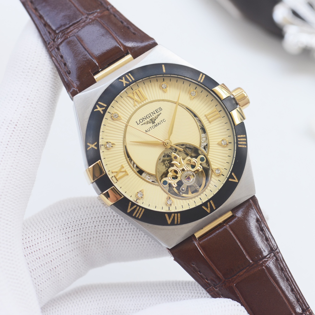 6-116.jpg Montre automatique Longines pour homme de 42 mm – Boîtier en acier inoxydable de qualité supérieure 1110518923