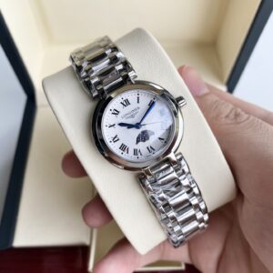 Montre habillée à quartz Longines Moon Phase 30,5 mm - Boîtier argenté élégant 1159753720