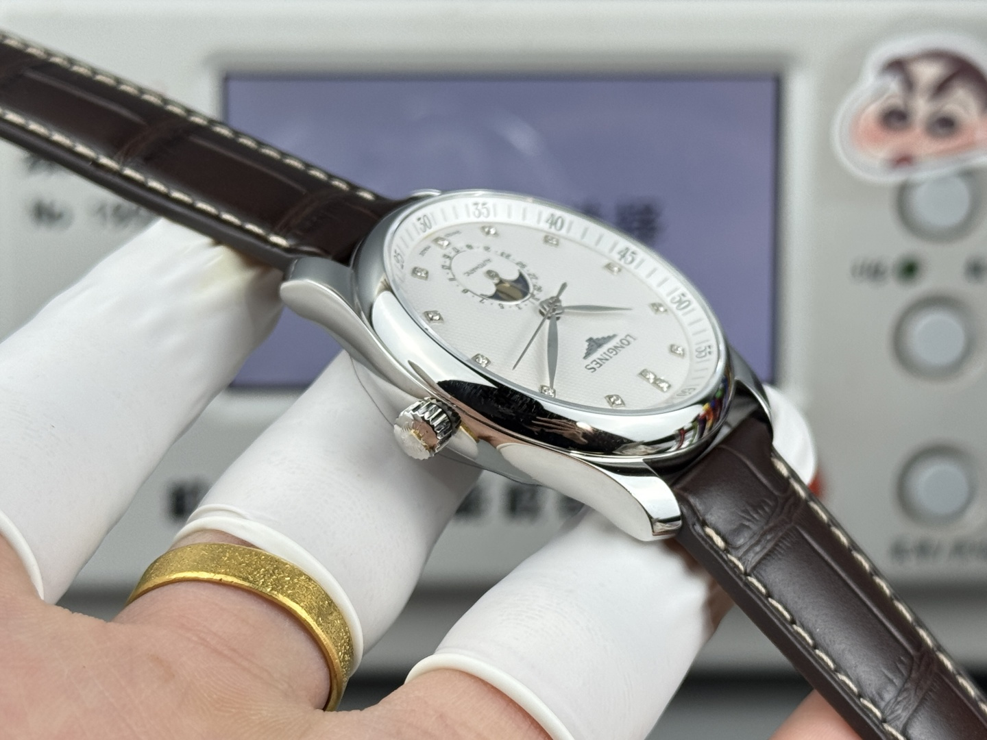 6-554.jpg Longines Master Collection 40 mm Automatique Phase de Lune Premium Suisse 1135389085