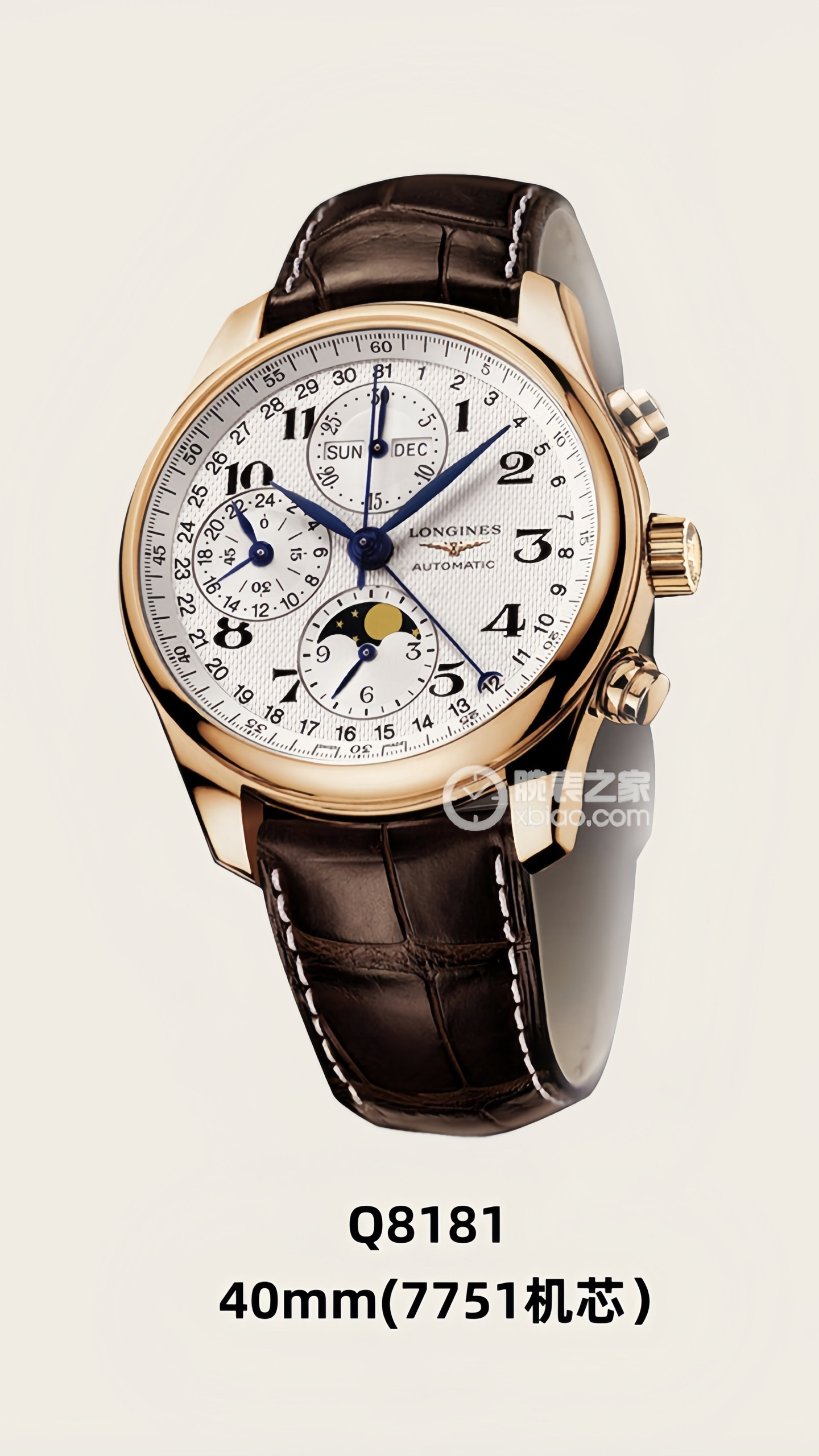 7-571.jpg AF Longines Master Collection 40 mm Chronographe Phase de Lune – Répliques de montres AAA+ 1137347630
