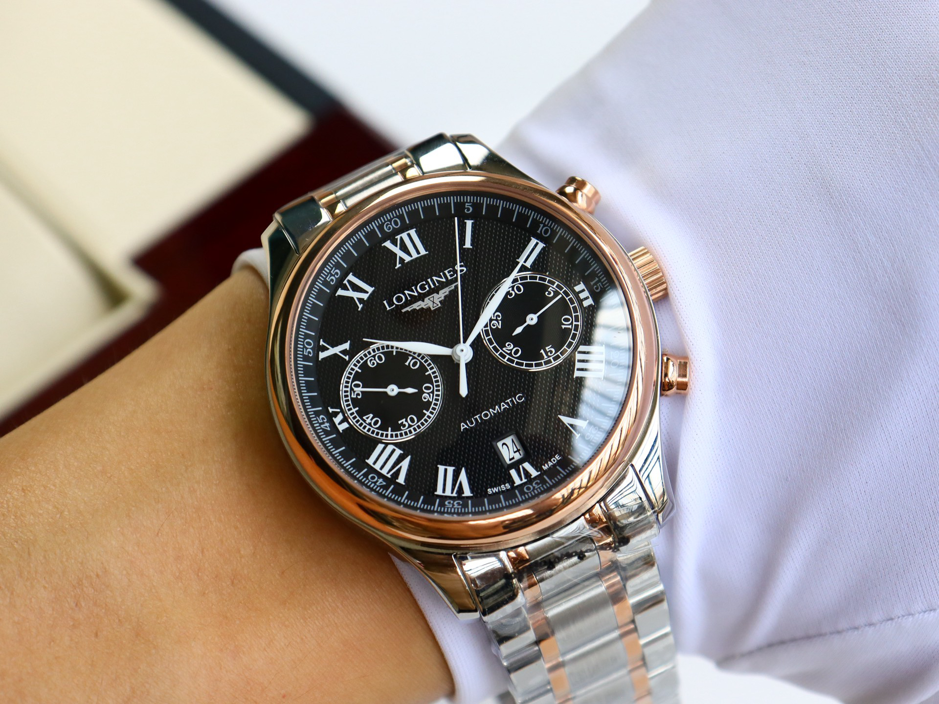 8-184.jpg Luxueuse réplique 1:1 de l’horloge Longines Heritage | 1150498415