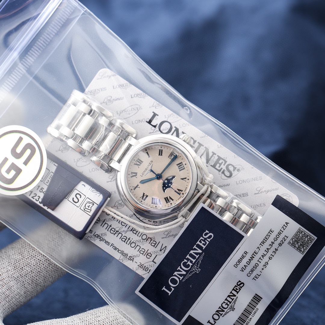 Montre à quartz Longines Luna Moon Phase 30,5 mm - Apparence élégante 1142297186